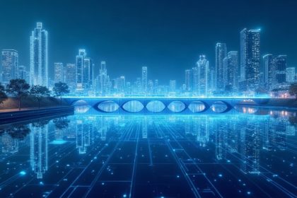 Réplica virtual de una ciudad y un puente